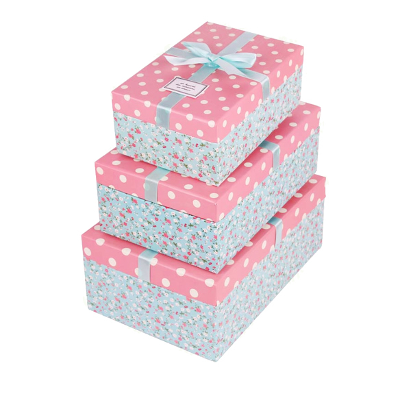Flower printing shoe box 31147