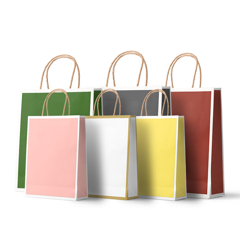 35109 Customized kraft paper bag clothing store packaging bag
