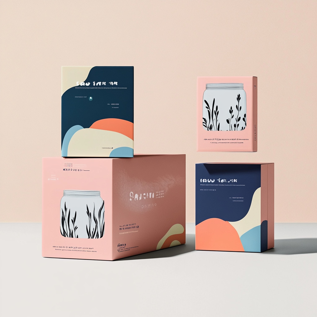 12095 Handheld gift cosmetics packaging color box customization