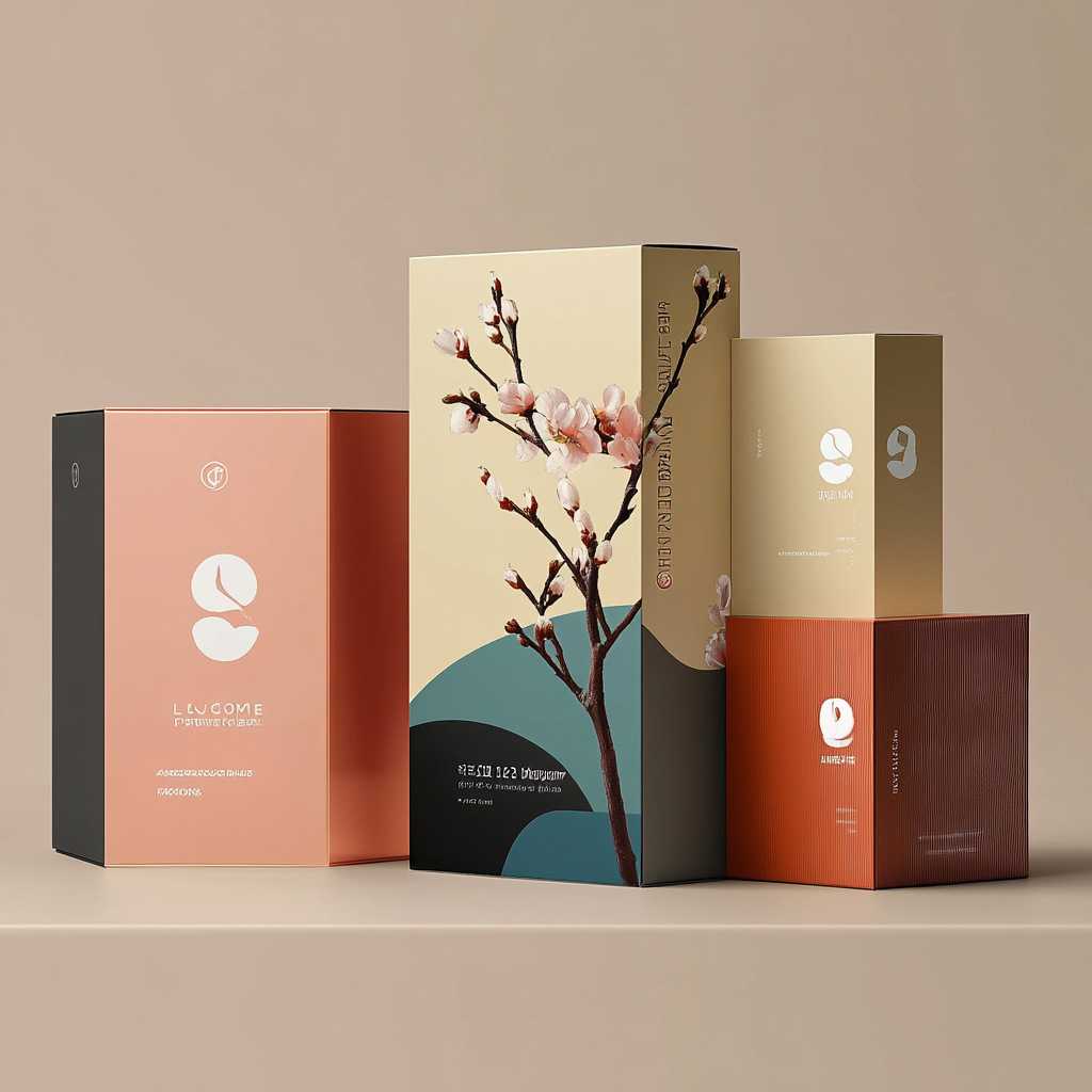 12092 Customized magnetic cosmetic packaging gift box